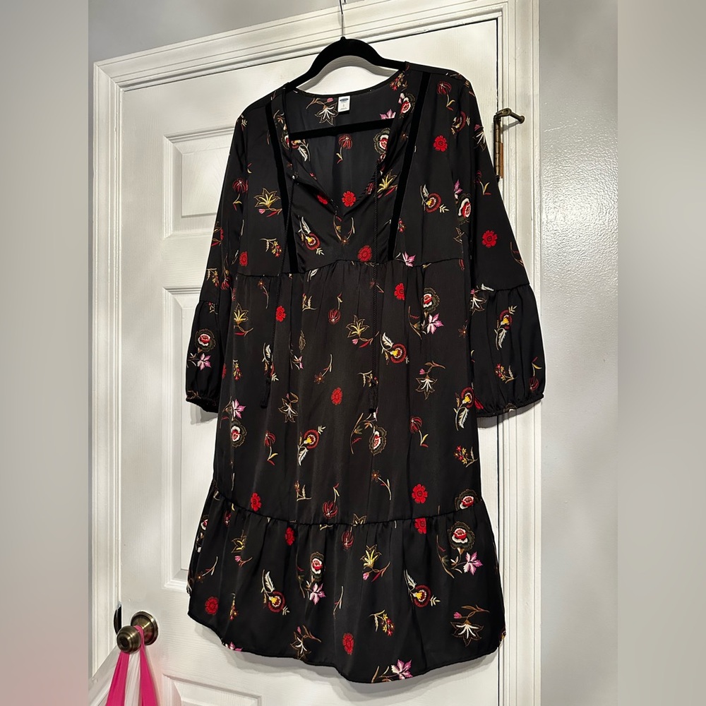Black Floral Dress